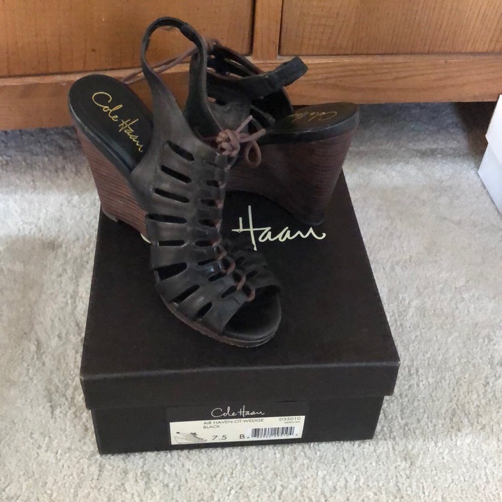 Cole Haan Nike Air Leather Wedges